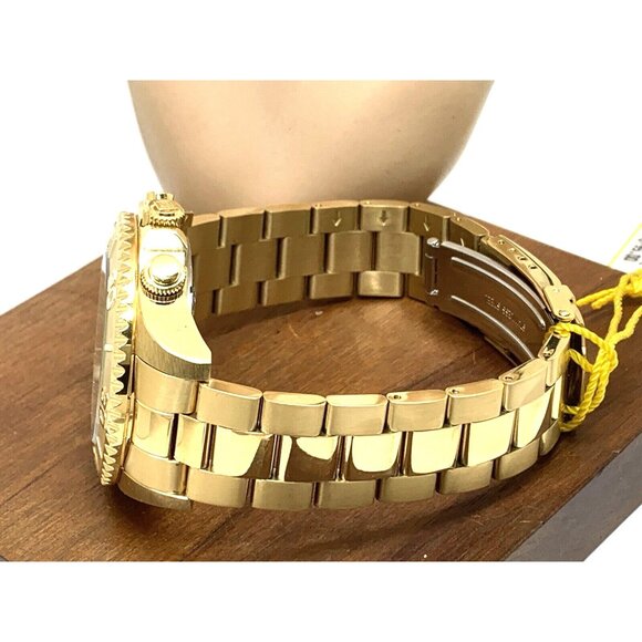 Invicta Men's Watch 36974 Pro Diver Quartz Chronograph Gold Steel Blue Dial 47mm - Picture 10 of 15